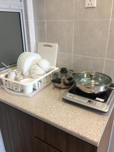 Η κουζίνα ή μικρή κουζίνα στο Cameron Barrington Square 1Room @ Golden Hill +7 φωτογραφίες