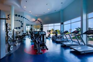 Fitness centrum a/nebo fitness zařízení v ubytování Danat Jebel Dhanna Resort
