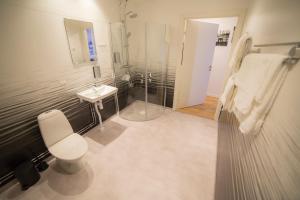 Koupelna v ubytování Hotell TunaPark