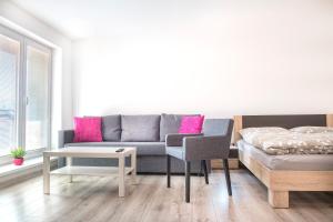 Posezení v ubytování Garden apartments