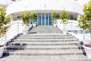 a set of stairs in front of a building at Hotel Scial&igrave; in Vieste