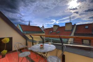 Balkón alebo terasa v ubytovaní U Kapra Apartments