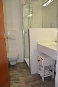 Koupelna v ubytování Hotel Garni Reulein