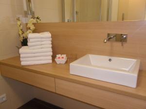 A bathroom at Gasthof-Pension Schütz
