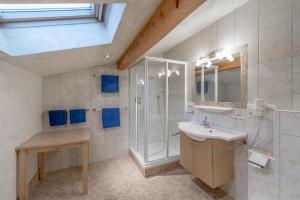 Kúpeľňa v ubytovaní Linserhof Ferienappartements + 37 fotografií