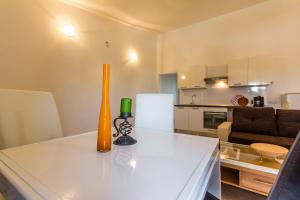 Kuchyň nebo kuchyňský kout v ubytování Apartments Gloria