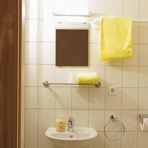 Koupelna v ubytování Gästehaus zur Linde