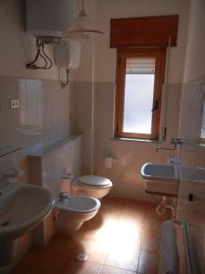 Koupelna v ubytování Albergo Il Brillantino