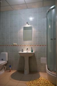 Koupelna v ubytování Hotel Nova