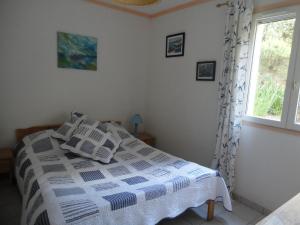 Postel nebo postele na pokoji v ubytování Gite Sud de France-Carcassonne chez Léa