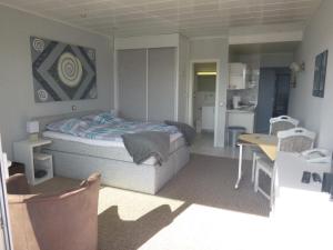 Letto o letti in una camera di Haus Delphin
