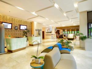 The lobby or reception area at Grand Livio Kuta Hotel