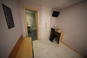 Kuchyň nebo kuchyňský kout v ubytování Hotel Alda Entrearcos