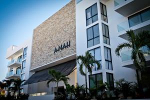 a view of the akil building at Anah Suites in Playa del Carmen