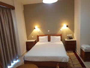 Voodi või voodid majutusasutuse Hotel Lykeon toas