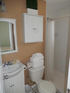 Koupelna v ubytování Sifting Sands Motel
