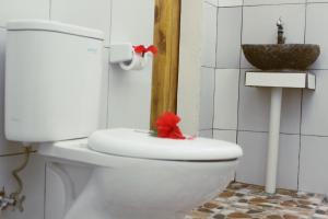 Koupelna v ubytování Sammy Homestay