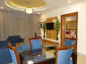 Χώρος καθιστικού στο Hotel Tridev