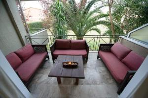 Posezení v ubytování Megusta Apartments selianitika