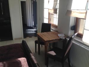 Χώρος καθιστικού στο Gästezimmer Hille