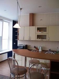 Dapur atau dapur kecil di Kaunas Apartments