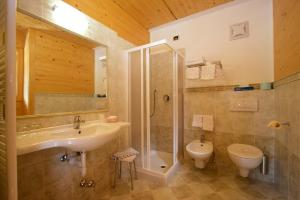 Koupelna v ubytování Hotel Salvan