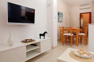 TV a/nebo společenská místnost v ubytování Apartments Villa Adria Bol
