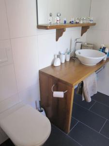 Phòng tắm tại Switzerland Iseltwald Apartment