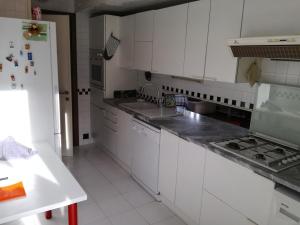 A kitchen or kitchenette at Olivo apartment with sea view