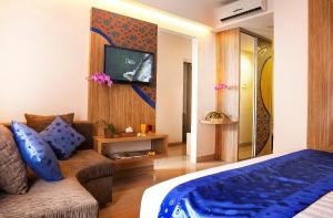 Cama o camas de una habitación en Natya Hotel Kuta