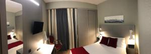 TV a/nebo společenská místnost v ubytování Hotel Valjunco