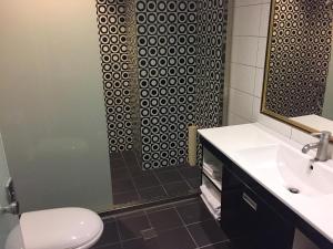 Koupelna v ubytování Unic Hotel