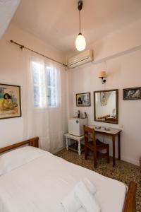 Cama o camas de una habitación en Hotel Delphines