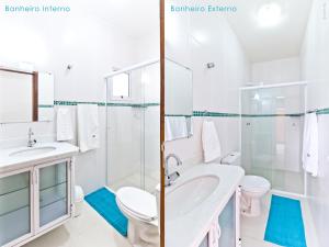 Koupelna v ubytování Residencial JL Maresias + 8 fotografií