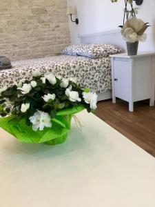 Łóżko lub łóżka w pokoju w obiekcie B&B Sant'Agostino