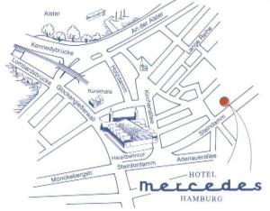 Půdorys ubytování Hotel Mercedes/Centrum