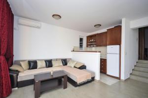Kuchyň nebo kuchyňský kout v ubytování Apartments Spas