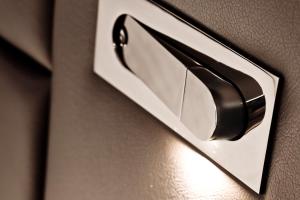 a close up of a car door handle at COOL MAMA Hotel Salzburg in Salzburg