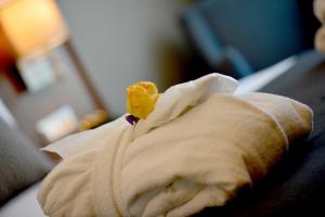 a piece of food sitting on top of a blanket at Holiday Inn Bursa - City Centre by IHG in Bursa