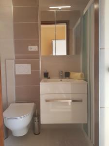 Koupelna v ubytování Guesthouse Mira