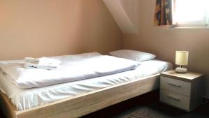 Ένα ή περισσότερα κρεβάτια σε δωμάτιο στο Penzion Marion