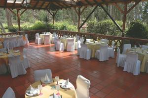 En restaurang eller annat matställe på Hosteria Caballo Campana