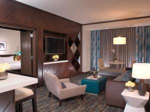 a hotel room with a living room at Thunder Valley Casino Resort in Lincoln