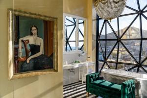 Et opholdsområde på The Silo Hotel