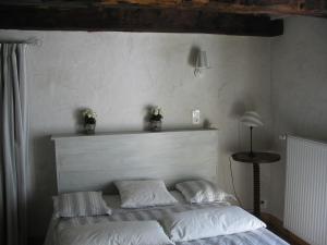 Postel nebo postele na pokoji v ubytování Château de Termes