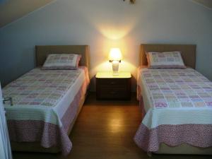 Postel nebo postele na pokoji v ubytování Gocek Riviera Apart