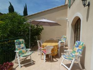 Patio nebo venkovní prostory v ubytování Le Val Léron