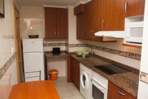 Kjøkken eller kjøkkenkrok på Hospedaxe Carragal