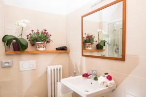 Koupelna v ubytování B&B Il Bucaneve