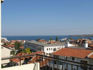 a view of a city with buildings and the ocean at Guest House Diamant in Sozopol